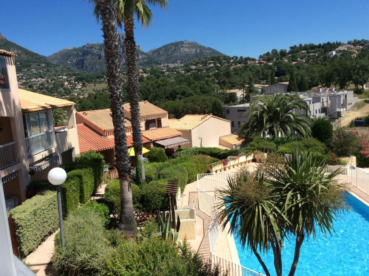 Au Calme Dans Hameau Fleuri Joli Studio 3 Pers Piscine Parking Wi-Fi Vence Exteriör bild
