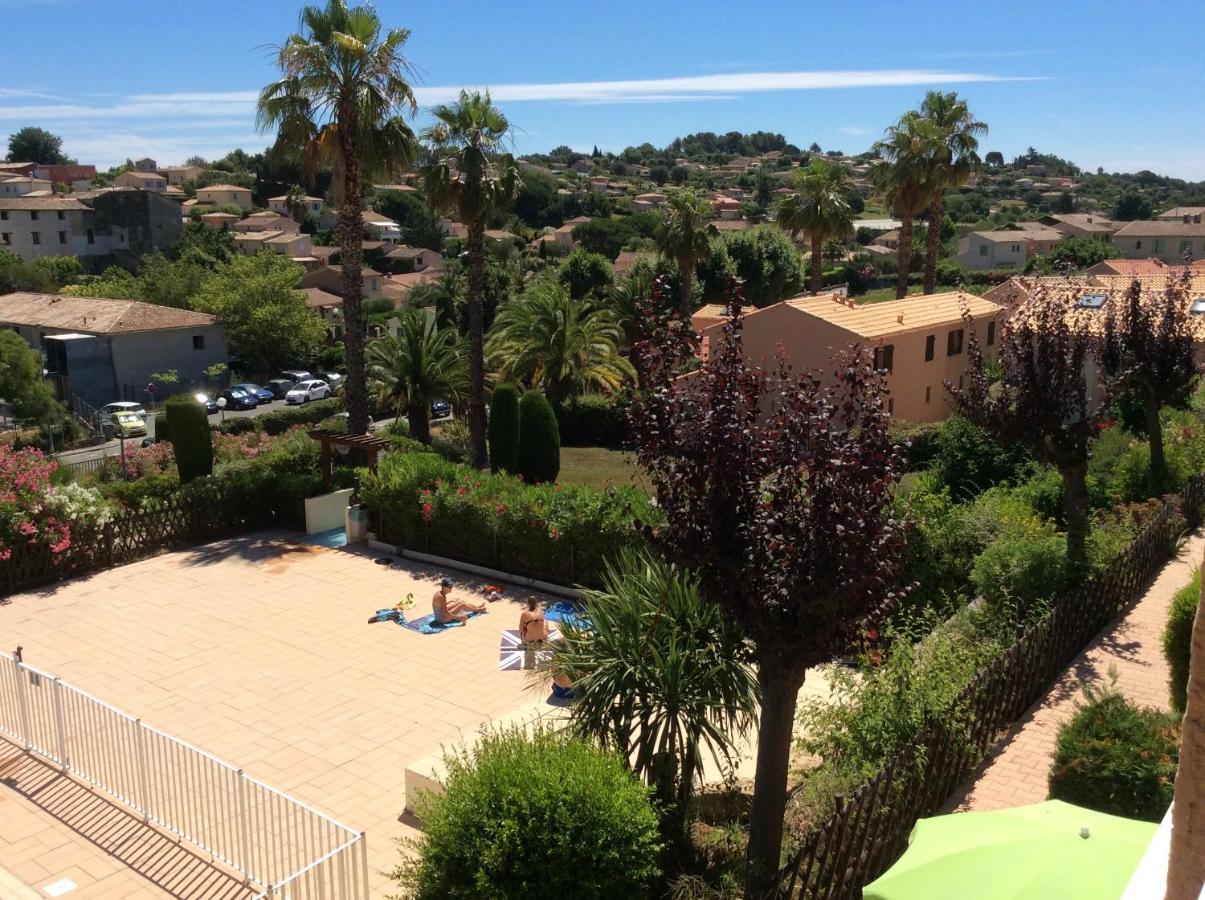 Au Calme Dans Hameau Fleuri Joli Studio 3 Pers Piscine Parking Wi-Fi Vence Exteriör bild