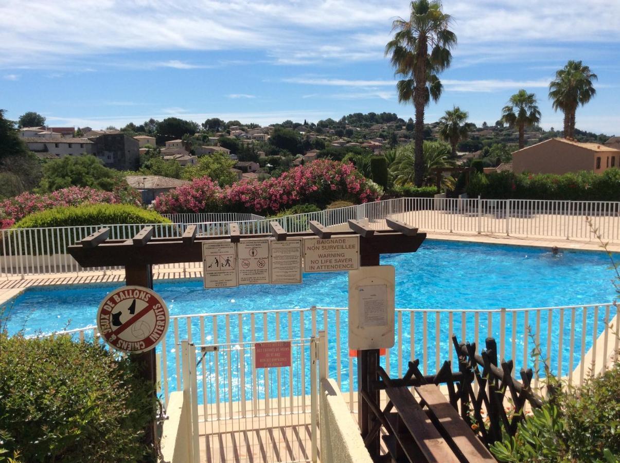Au Calme Dans Hameau Fleuri Joli Studio 3 Pers Piscine Parking Wi-Fi Vence Exteriör bild